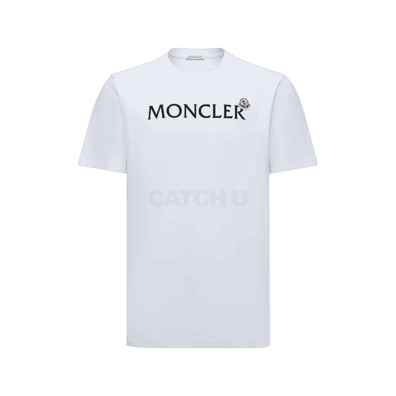 몽클레어 플록 로고 코튼 티셔츠 K20918C000368390T