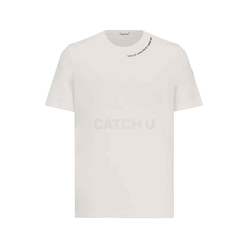 몽클레어 자수 로고 코튼 티셔츠 K10918C000788390T