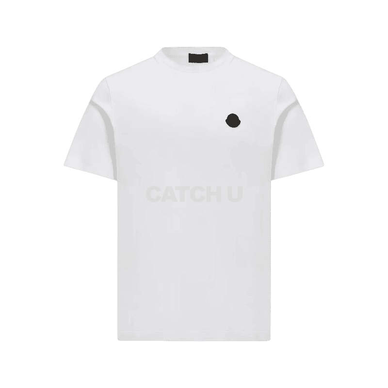 몽클레어 버티컬 백 로고 코튼 티셔츠 K10918C000738390Y