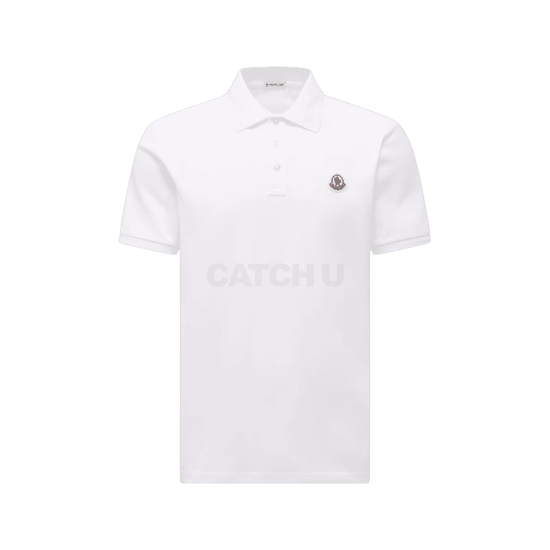몽클레어 로고 패치 코튼 피케 폴로 셔츠 K20918A0001484556