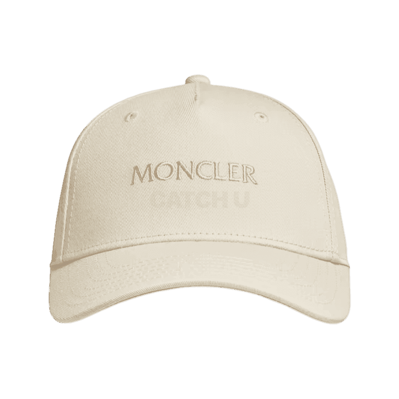 몽클레어 로고 자수 개버딘 야구 캡 모자 K10933B0005404863