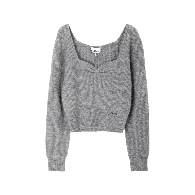 가니 SOFT WOOL BLOUSE (K2057 921)(소프트 울 블라우스) 95 , 100 [직매입정품]