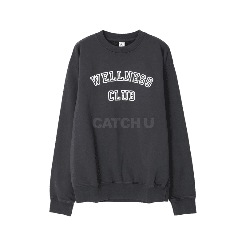 스포티앤리치 (CRAW237FB 111)(웰니스 클럽 플록 크루넥 맨투맨) 85 , 95 [직매입정품]