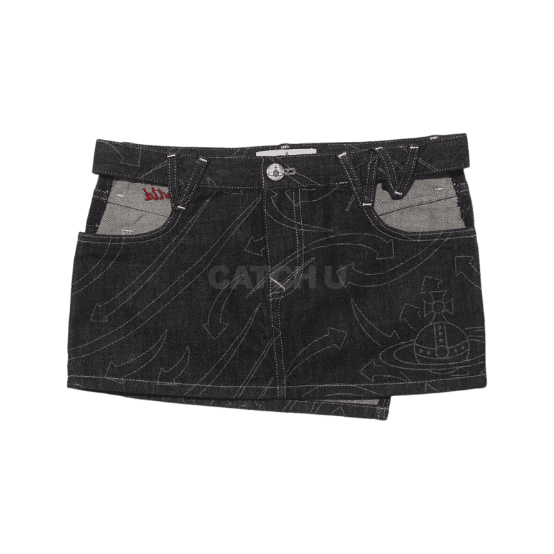 비비안웨스트우드 (19030013 W00IY K311)(컷 아웃 폼 데님 스커트) 25 , 26 , 27 [직매입정품]