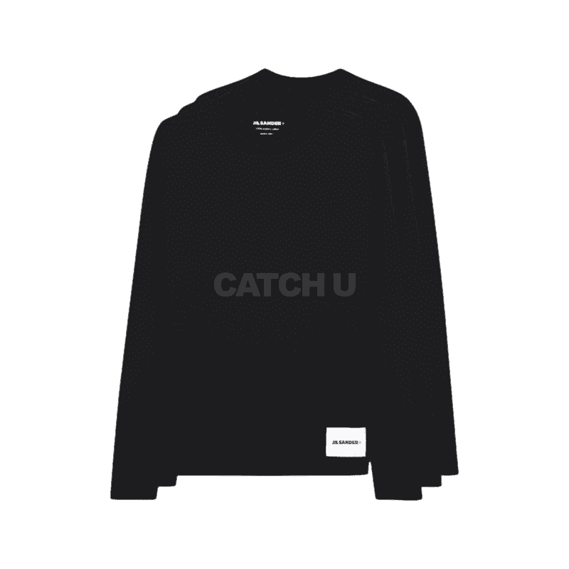 질샌더 로고 패치 티셔츠 (J40GC0002 J45048 001) 85 , 90 , 95 [직매입정품]