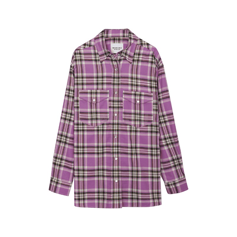 이자벨마랑 MAYOLA (CH0006FA A1I39E BURD)(체크 플란넬 셔츠) 95 , 100 [직매입정품]