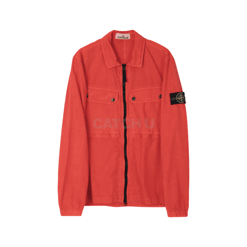 스톤아일랜드 (7915102WN V0137)(올드 이펙트 브러쉬드 오가닉 코튼 캔버스 오버셔츠_레귤러핏) 90 , 95 , 100 [직매입정품]