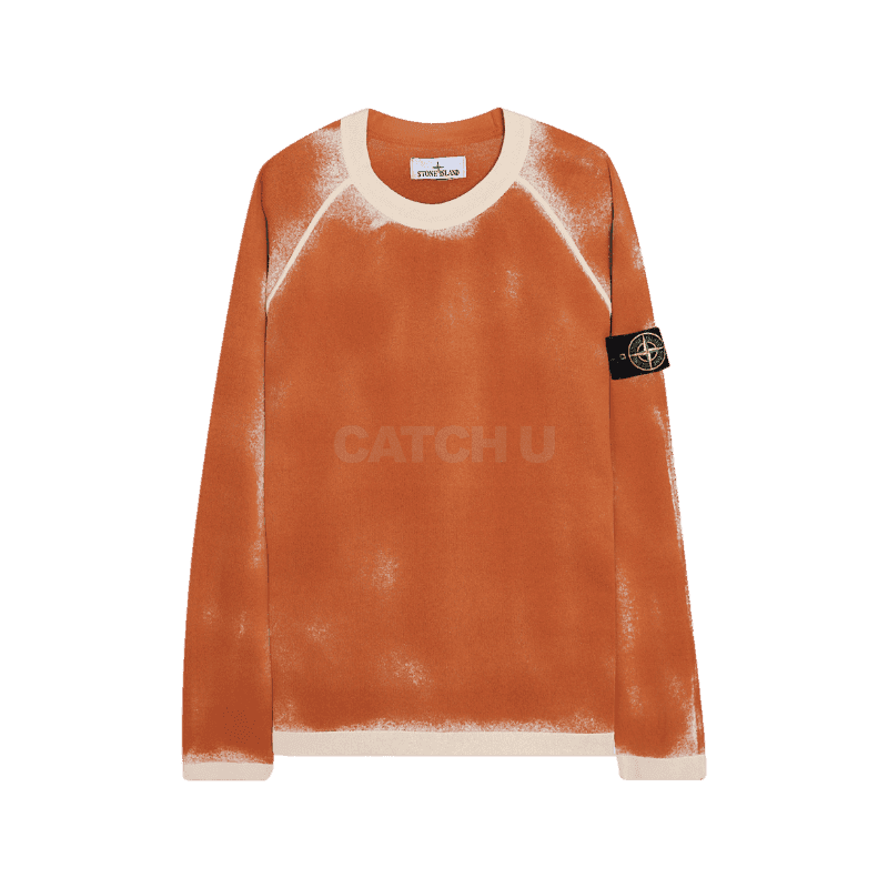 스톤아일랜드 (7815525D9 V0073)(에어브러쉬 이펙트 배지 크루넥 니트) 90 , 95 , 100 [직매입정품]