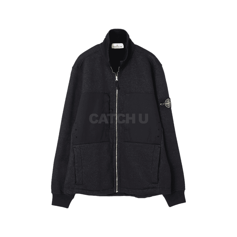 스톤아일랜드 (791567256 V0029)(플레이티드 테리 플리스 트랙 탑_컴포트핏) 100 , 105 [직매입정품]