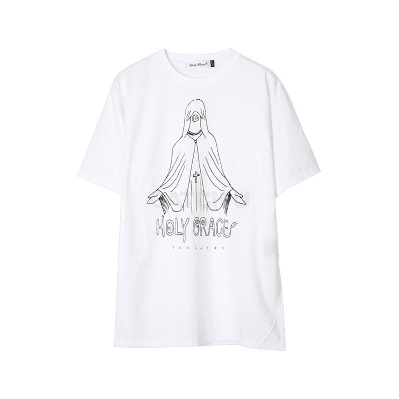 언더커버 그래픽 프린팅 반팔티 (UC2C3805 WHITE) 85 , 90 [직매입정품]