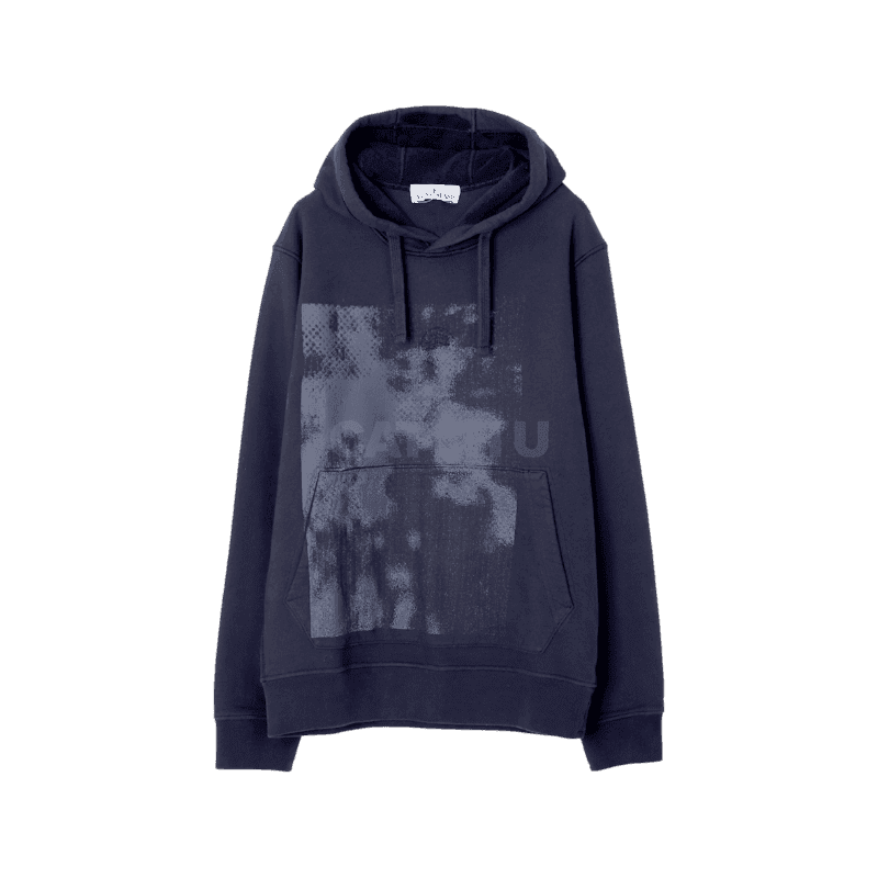 스톤아일랜드 (791566660 V0020)(폼 원 프린트 임브로이더리 브러쉬드 코튼 플리스 후드티_레귤러핏) 95 , 100 [직매입정품]