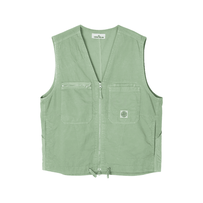 스톤아일랜드 (7815G0529 V0055)(큐프로 코튼 로고 패치 베스트) 100 , 105 [직매입정품]