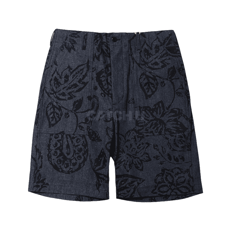 엔지니어드 가먼츠 (MP298-CT242)(퍼티그 쇼츠 인디고 플로럴 프린트 8oz 데님) 26 , 28 , 30 [직매입정품]