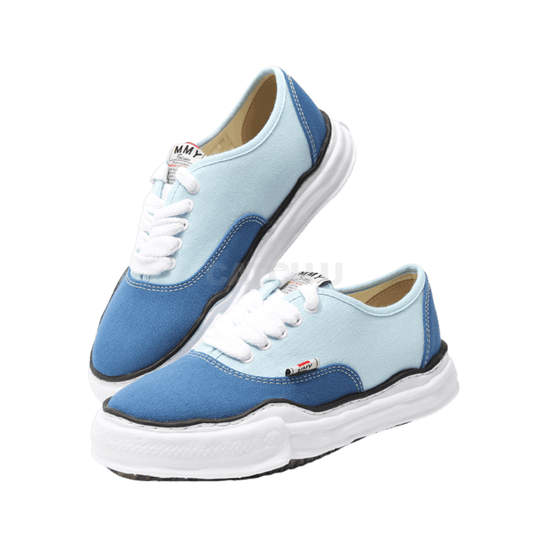 미하라 야스히로 베이커 OG솔 바이컬러 캔버스 로우탑 스니커즈 (A13FW738 BLU/LBU) 255, 265 [직매입정품]