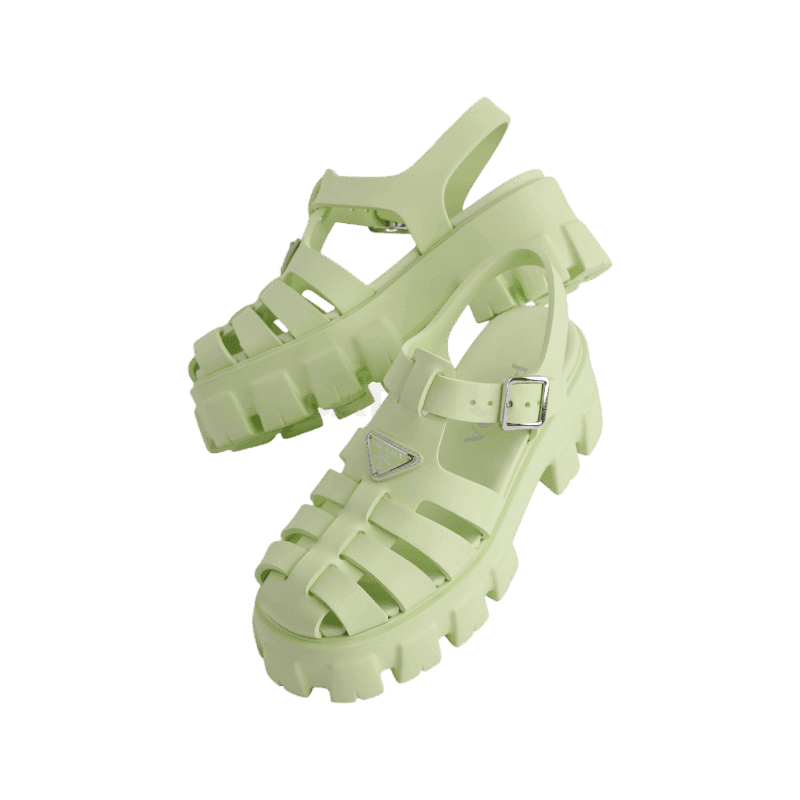 프라다 러버 샌들 (1X853M DD55 3LKK F0362) 250, 260 [직매입정품]