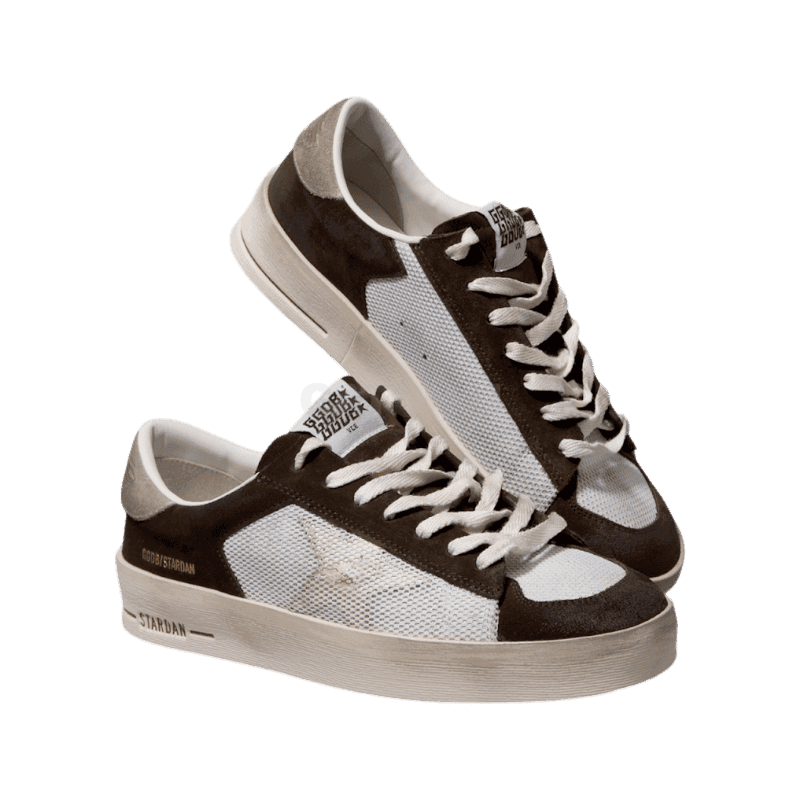 골든구스 스타단 스니커즈 메쉬 & 스웨이드 어퍼 (GMF00479 F006174 55607) 265, 270, 275 [직매입정품]