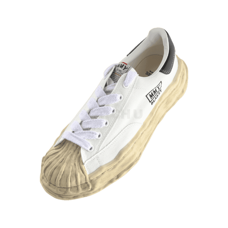 미하라 야스히로 블레이키 OG 다이드 솔 캔버스 로우탑 스니커즈 (A13FW728 WHT) 225, 230, 235, 245 [직매입정품]