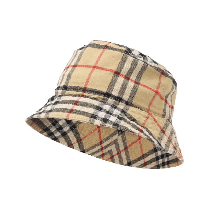버버리 Checkered cotton bucket hat (8075657)(체커드 코튼 버킷햇) [직매입정품]