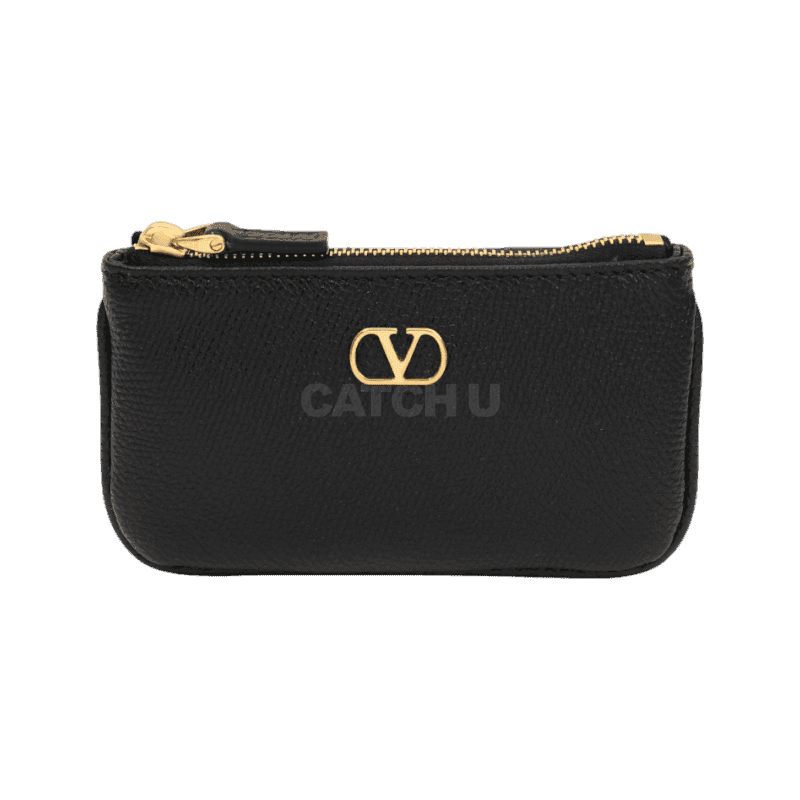 발렌티노 V 로고 시그니처 카프스킨 카드 케이스 (7W0P0AK6 SNP 0NO / 7W2P0AK6 SNP 0NO) [직매입정품]