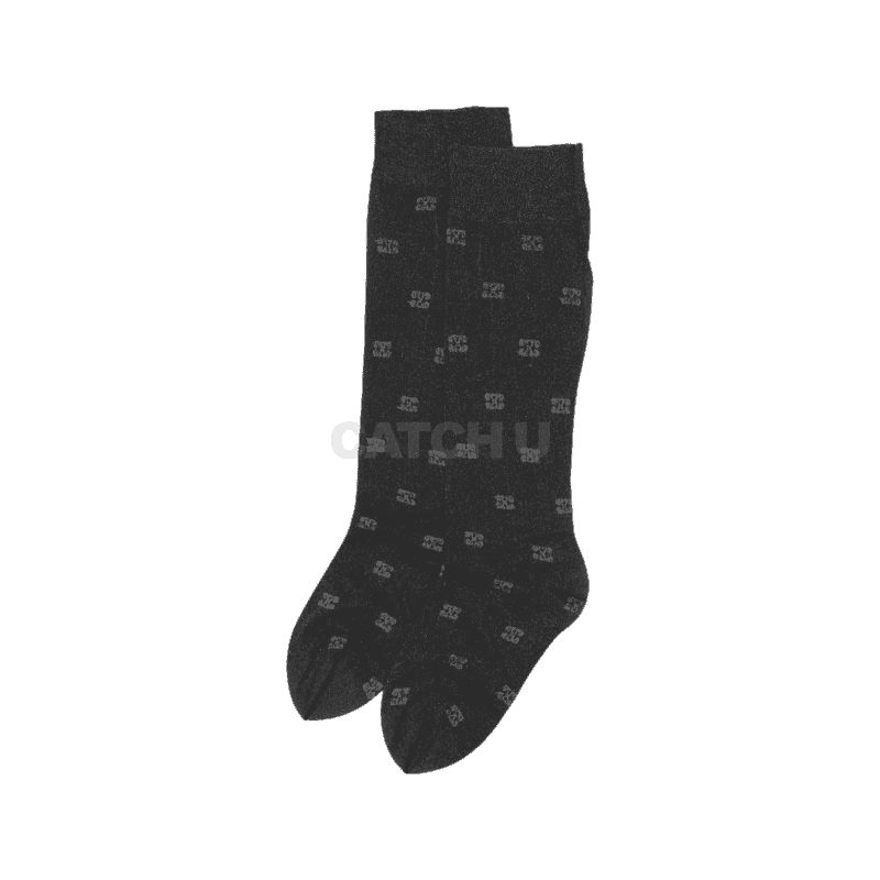 가니 (A6297 099)(블랙 글리터 버터플라이 레이스 양말) [직매입정품]