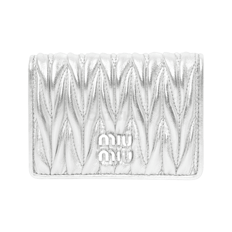 미우미우 마테라쎄 나파 가죽 카드 지갑 (5MC103 AFPP F0118) [직매입정품]