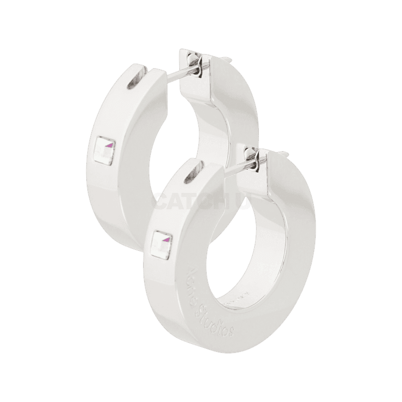 아크네 스튜디오 크리스탈 후프 이어링 (C50459 AAE) [직매입정품]