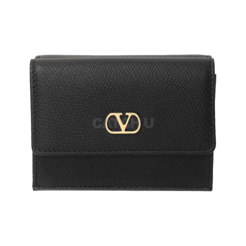 발렌티노 V 로고 시그니처 트리폴드 지갑 (6W0P0AJ4 SNP 0NO / 6W2P0AJ4 SNP 0NO) [직매입정품]