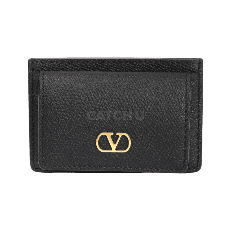 발렌티노 V 로고 시그니처 코인 & 카드 케이스 (6W0P0AJ6 SNP 0NO / 6W2P0AJ6 SNP 0NO) [직매입정품]