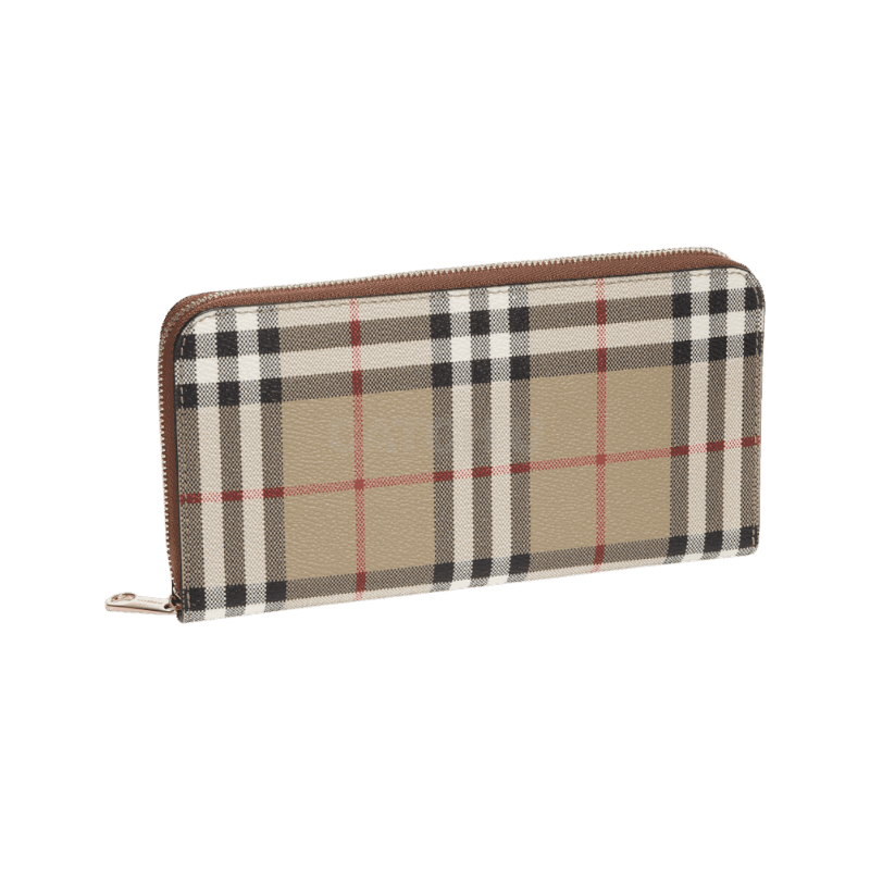 버버리 Checkered Leather Zipper Round Walle (8070598)(체크 레더 지퍼라운드 지갑) [직매입정품]