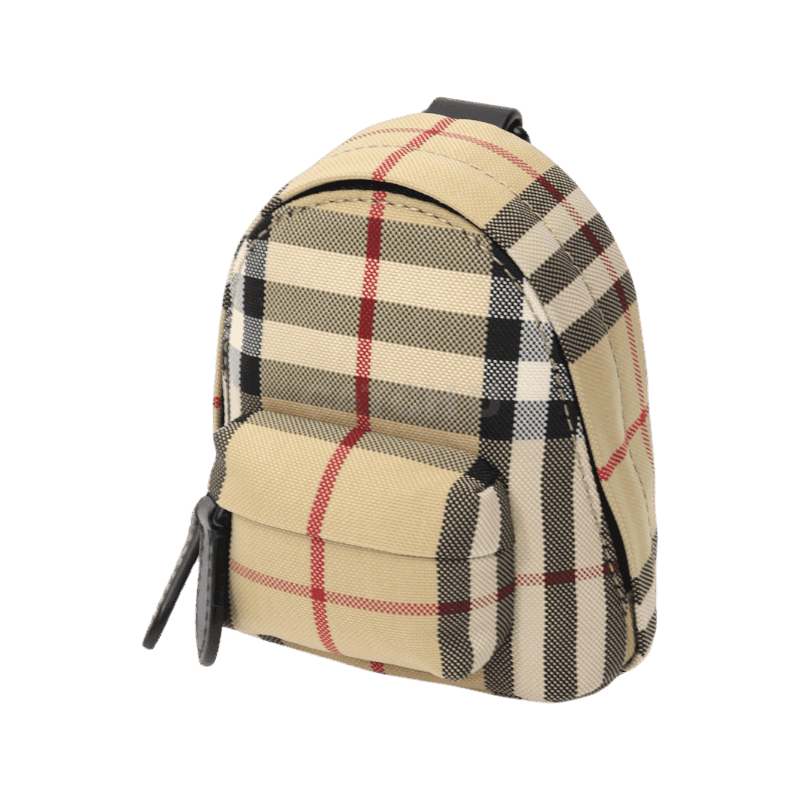 버버리 Check Mini Canvas Backpack Keyring (8084110)(체크 미니 카바스 백 키링) [직매입정품]