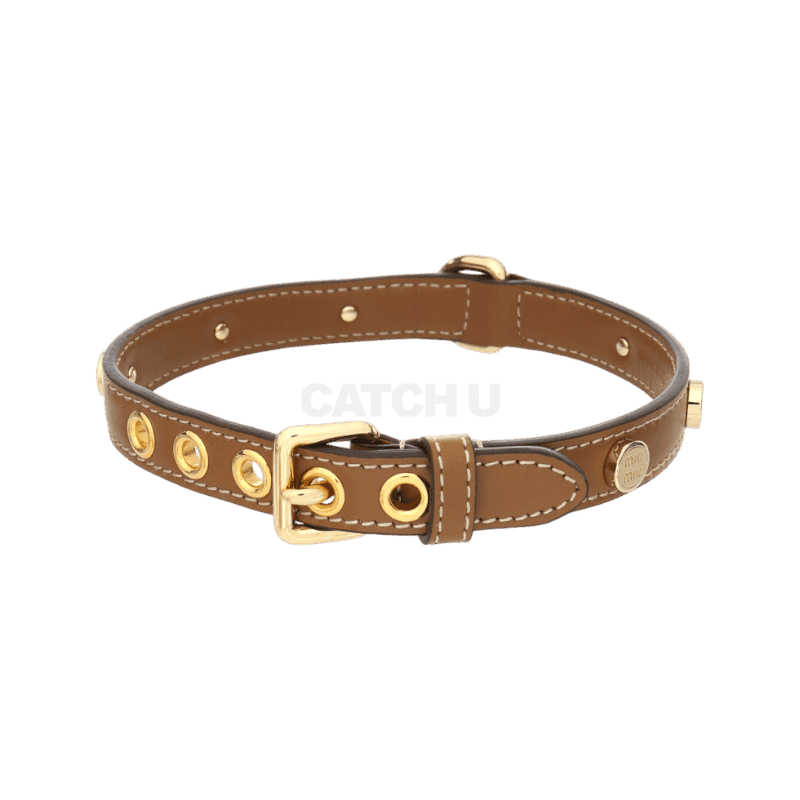 미우미우 가죽 펫 칼라 (5YC033 2E6Y F098L) [직매입정품]