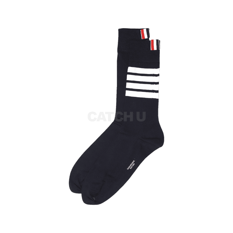 톰브라운 4바 스트라이프 라이트웨이트 미드카프 삭스 (MAS023B 01690 415) [직매입정품]