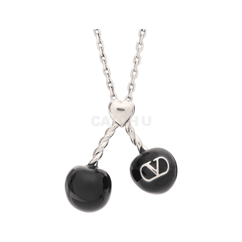 발렌티노 쉐 발렌티노 체리픽 메탈 & 에나멜 목걸이 (7Y0J0Z82 MJP CNT / 7Y2J0Z82 MJP CNT) [직매입정품]