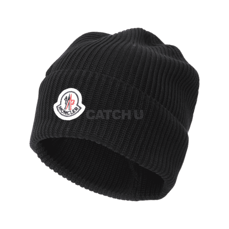 몽클레르 로고 패치 코튼 비니 (3B00028 M1367 999) [직매입정품]