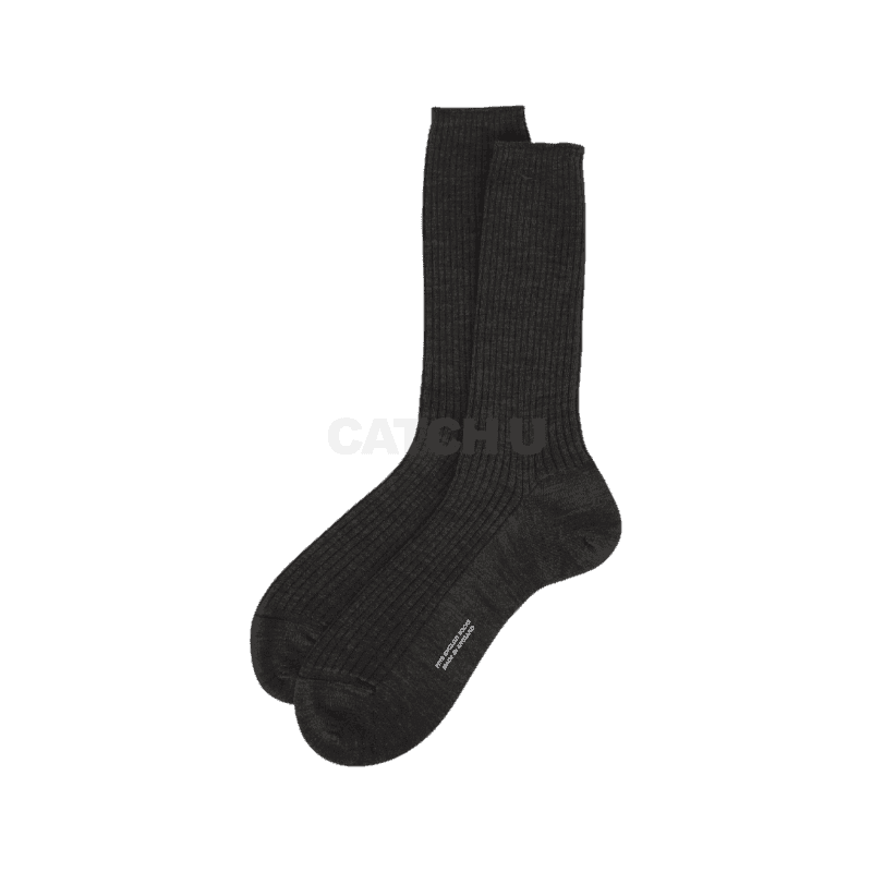 마가렛 호웰 FULL RIB SOCK - DARK BROWN (MEAC0457S24EYY DKB)(풀 리브 삭스) [직매입정품]