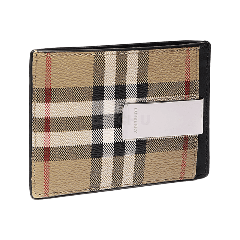 버버리 Check Money Clip Card Case (8069821)(빈티지 체크 머니 클립 카드 케이스) [직매입정품]