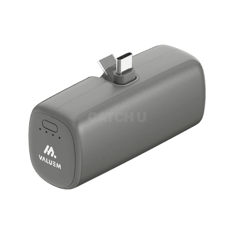 밸류엠 보조배터리 5000mAh C타입, VM-B2DHWD01CP(C타입), 다크그레이