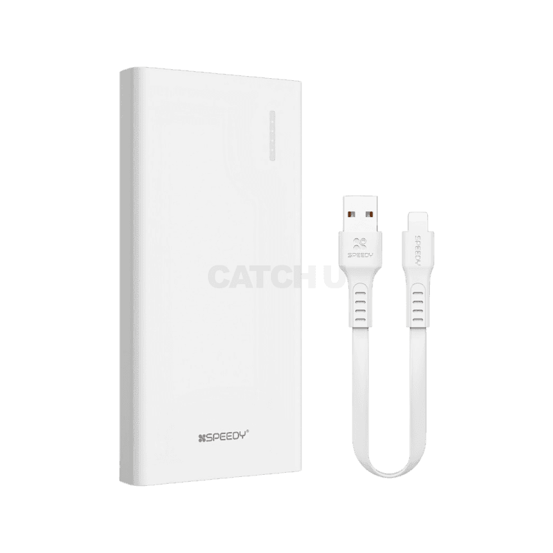 스피디 슬림 핏 보조배터리 10000mAh SPE-B2PA10CPQ, 화이트