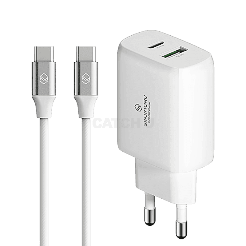 신지모루 오피디 GaN 듀얼포트 PPS 초고속 PD 충전기 화이트, 1개