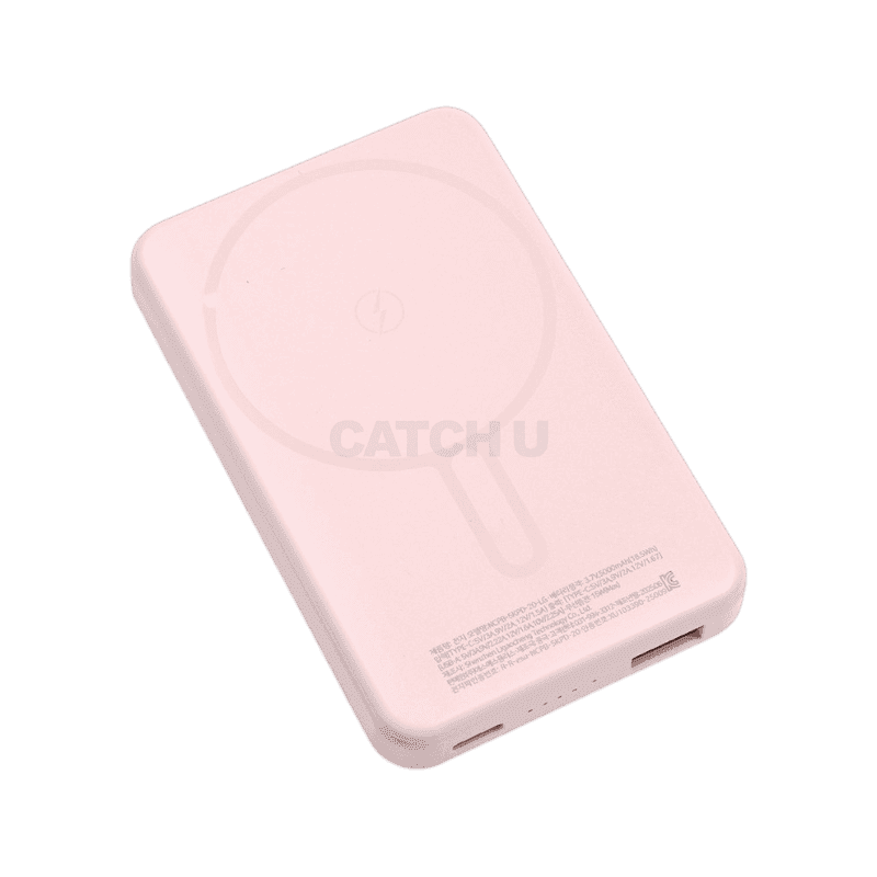 뉴클 젤리파워 PD 22.5W 맥세이프 보조배터리 5000mAh, 핑크, NCPB-5KPD-20-LG