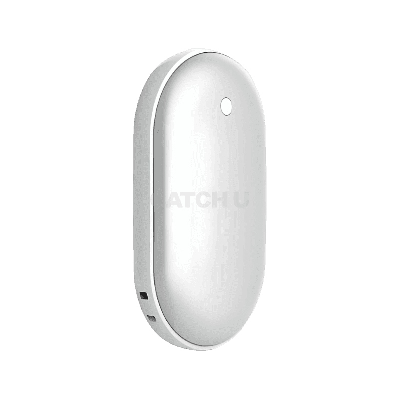 모즈온 충전식 손난로 보조배터리 5000mAh, USR-HW5000A, 실버