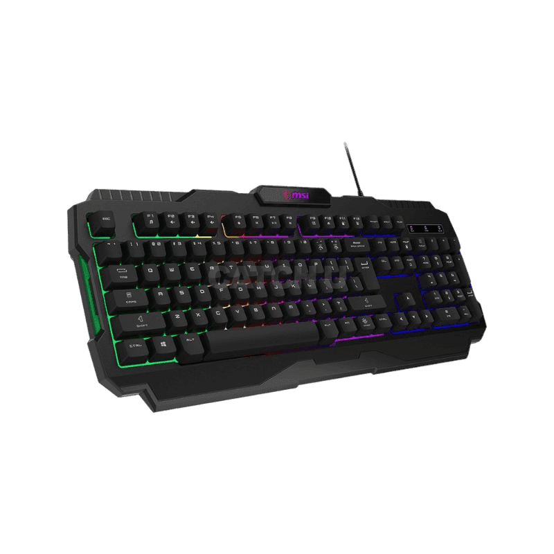 MSI FORGE GK100 RGB 게이밍 유선 키보드, 블랙