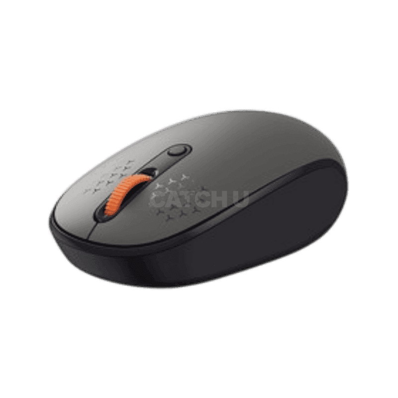 베이스어스 저소음 블루투스 옵티컬 무선 마우스 2.4G F01B, 그레이