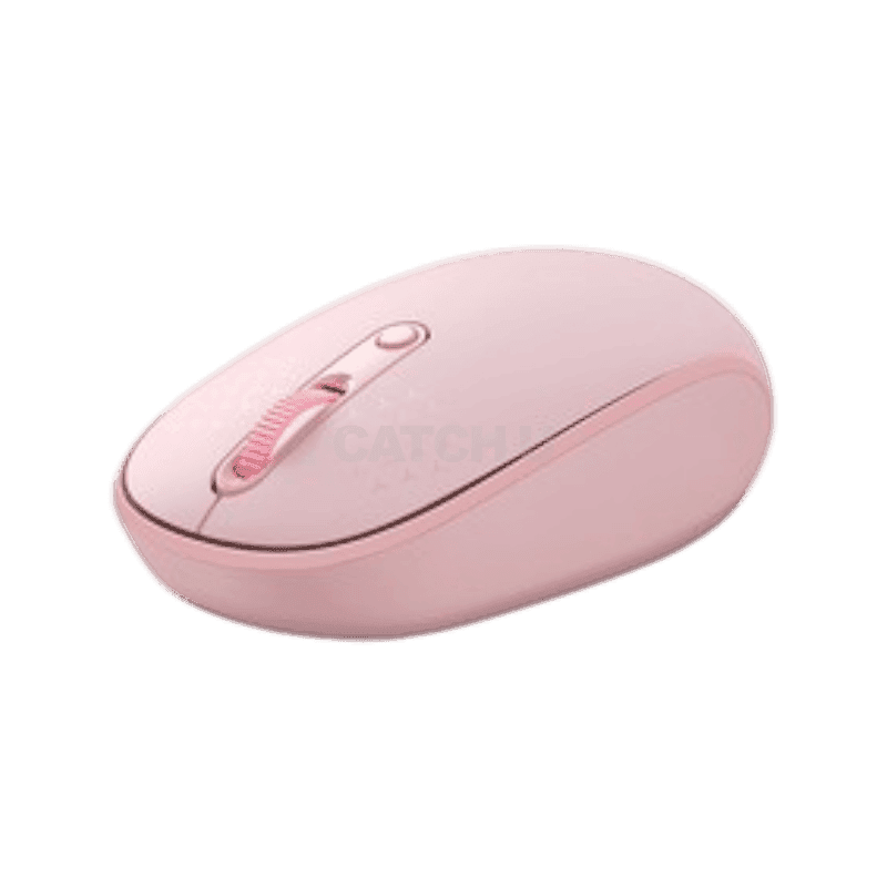 베이스어스 저소음 블루투스 옵티컬 무선 마우스 2.4G F01B, 핑크