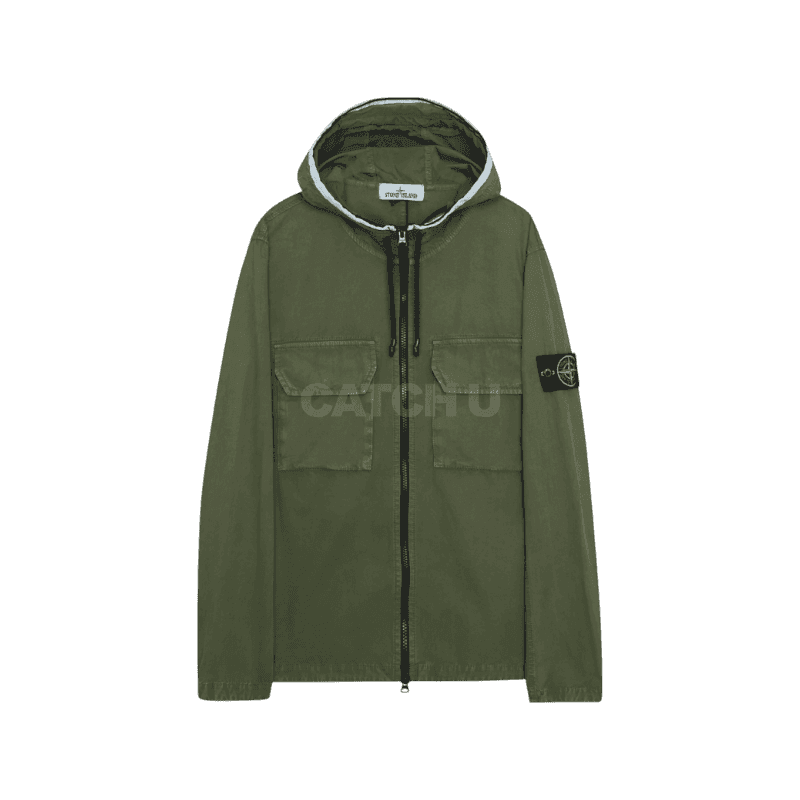 스톤아일랜드 OLD EFFECT 2포켓 ZIP 후드 오버셔츠 (7615122WN V0158) 98 [직매입 정품]