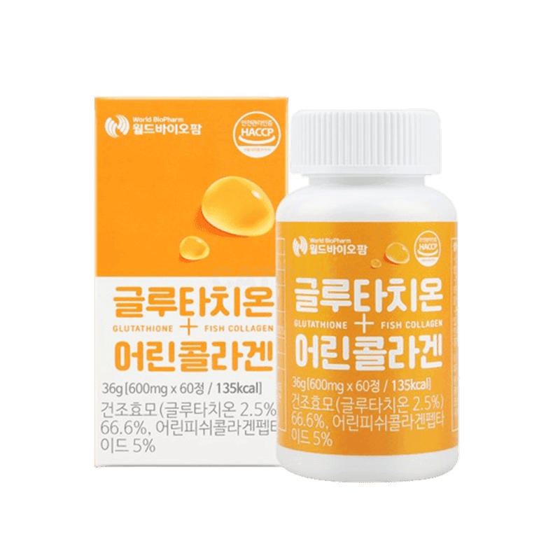 월드바이오팜 글루타치온+어린콜라겐 600mg x 60정