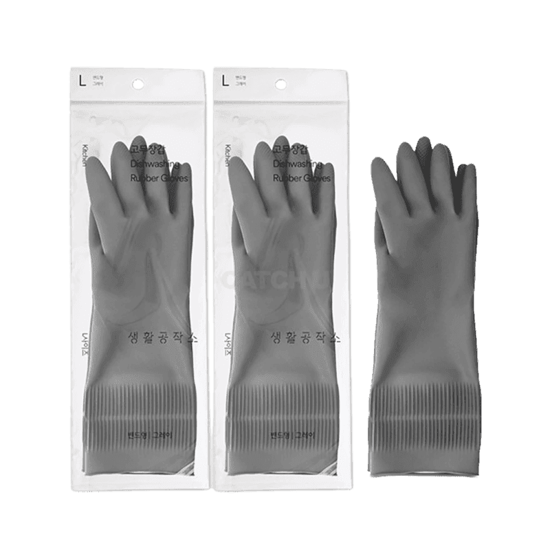 생활공작소 라텍스 밴드형 고무장갑 양손 세트