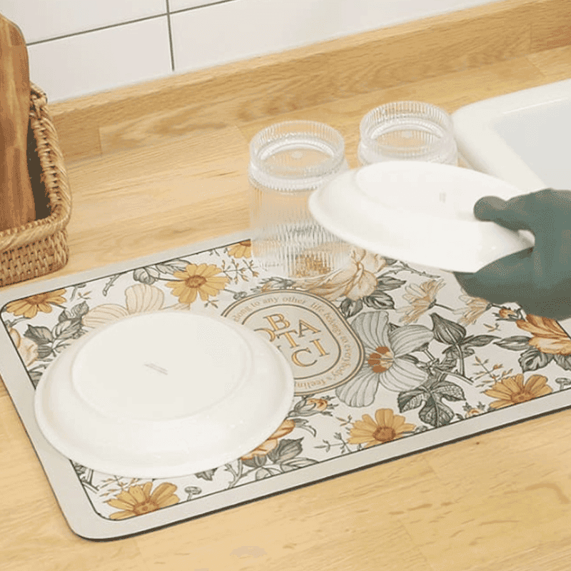 디베네 보나틱 규조토 드라잉매트 (A그린/B심플/C로얄/D아이보리/E옐로우/F핑크)