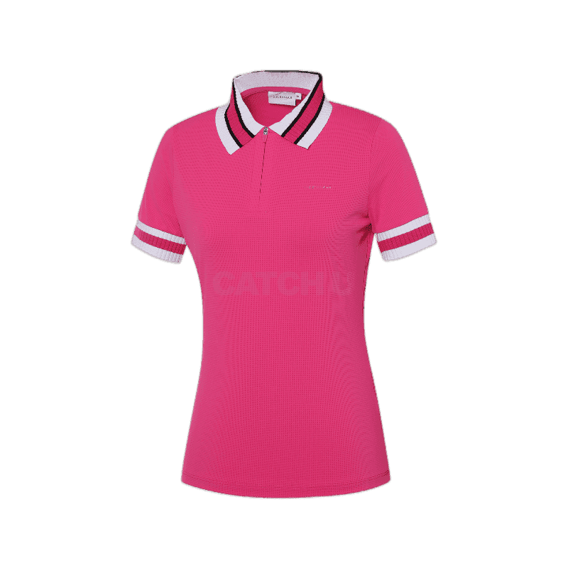 와이드앵글 CO 니트 믹스 폴로 티셔츠 WWM23223