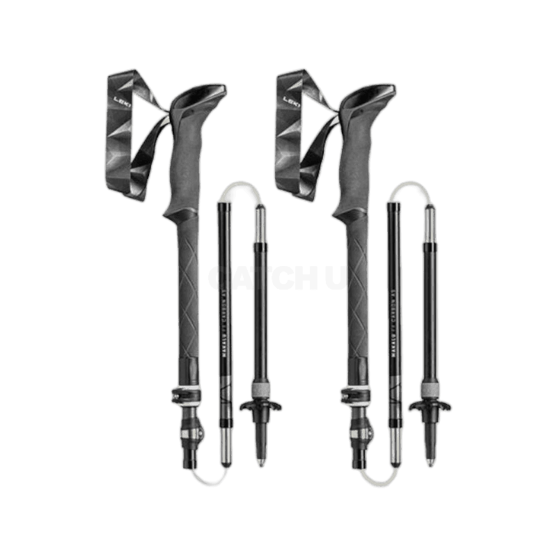 레키 플러스팩 마카루 FX 카본 AS 등산스틱 65220631P 블랙, 130